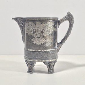 Antique Meriden Britannia Company Quadruple Creamer Marked 1926